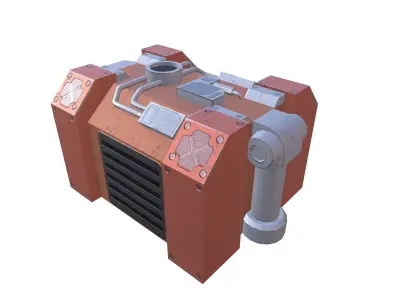 Generator 03 Low-poly 3D model