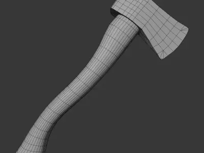 old axe Low-poly 3D model purchase