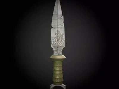 Knife Model Low-poly 3D model shop