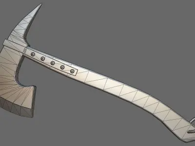 Boarding Hatchet Low-poly 3D model