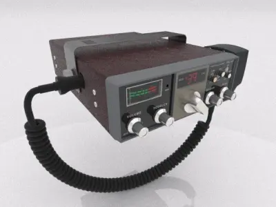 TRC-427 Citizens Band Radio 3D model