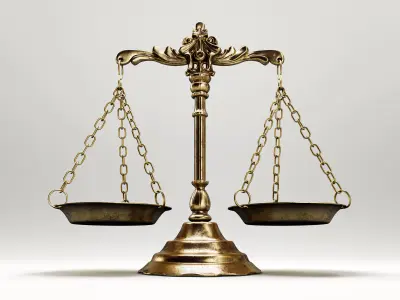 Ornate Justice Scale 3D model
