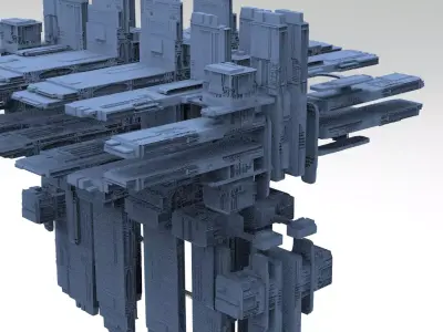Alien Inquisitor Grand Ship Archive Ship 3D model