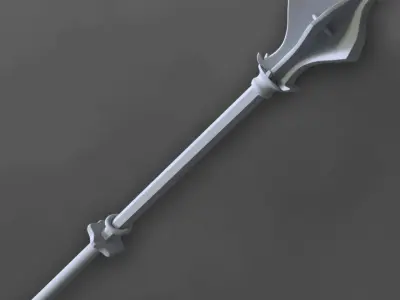 Flanged Mace 3D model purchase