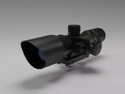 Sniper scope 3D model