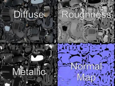 Advanced Tactical Helmet Model Pack Low-poly 3D model