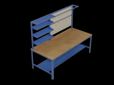 Workbench Low-poly 3D model