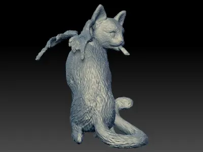 CAT DEATH STRANDING 2 ON THE BEACH 3D model