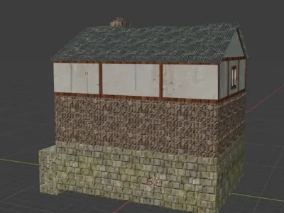 3D Old Pirate House 3D model