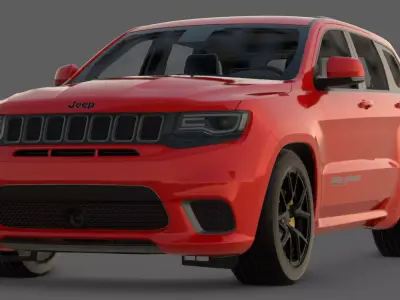 2018 Jeep Grand Cherokee Trackhawk 3D Model  3D model