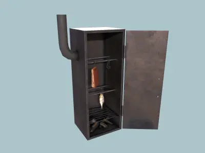 Smokehouse  Low-poly 3D model