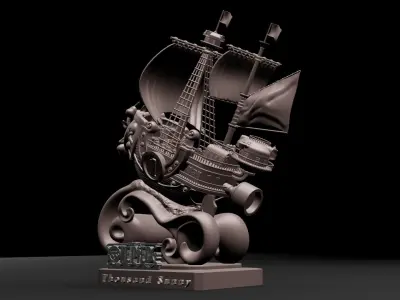 One Piece - Thousand Sunny 3D Printable 3D print model