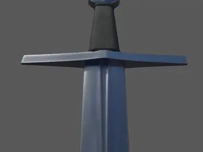 Dagger sword Low-poly 3D model
