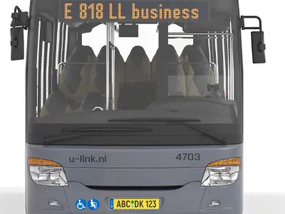 Modern Urban Bus U-Link Style Livery- Detailed 3D Model  3D model