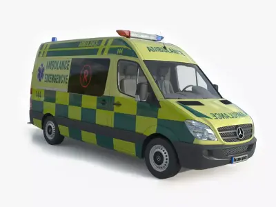 Mercedes Benz Sprinter Ambulance 3D model purchase