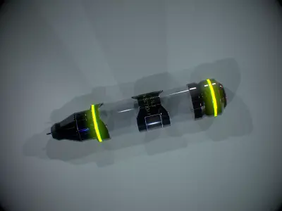 Sci-Fi Injector - Game Ready Prop Low-poly 3D model