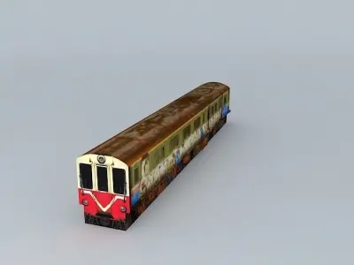 Abandaned Train Carrage 3D model