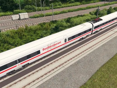 Deutsche Bahn ICE T Low-poly 3D model