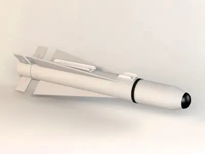 Missile 3D model 4