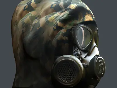 Helmet 3d model military combat Military Low-poly 3D model shop
