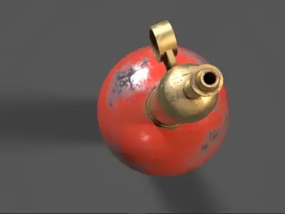 Gas Canister PBR Low-poly 3D model