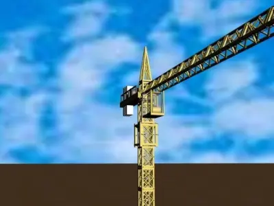 Crane  Tower crane 3D model