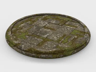pedestal medieval 04  3D model