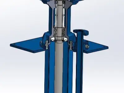 Vertical Sump Pump 3D model