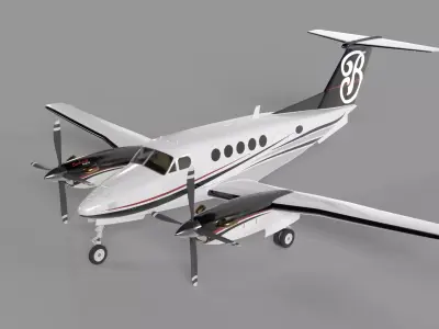 Beechcraft King Air Classic 3D model