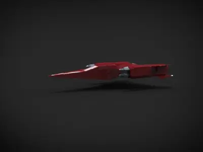 Z10 Spaceship Low-poly 3D model
