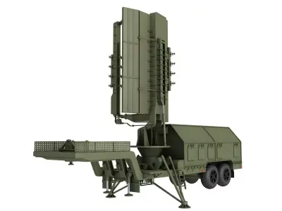 36D6M1-1 mobile radar 3D model