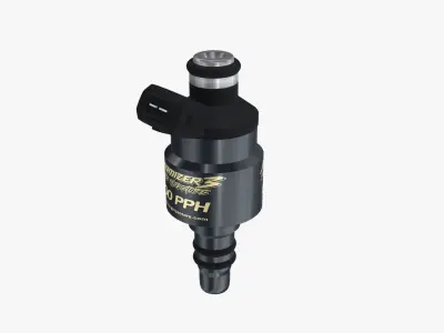 Billet Atomizer3 Fuel Injector - 500 PPH Low-poly 3D model