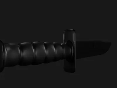 BloodyKnife apocalypse knife Free low-poly 3D model