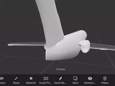 Dc 9 low poly Low-poly 3D model