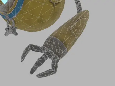 Robot Buddy Low Poly Textured Low-poly 3D model