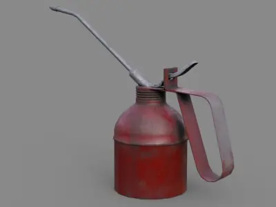 Oil Can 2 Low-poly 3D model