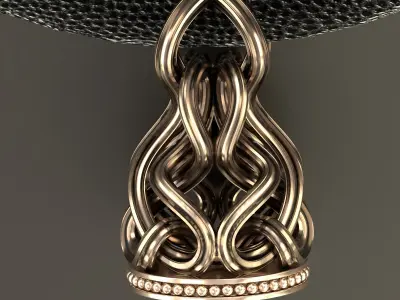 Wax Seal Pendant 3D print model