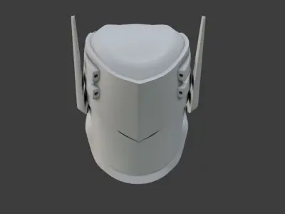 SciFi Helmet Base Mesh SCH3 3D model