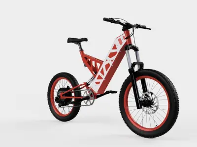 Bicycle electric mountain bike 3D model