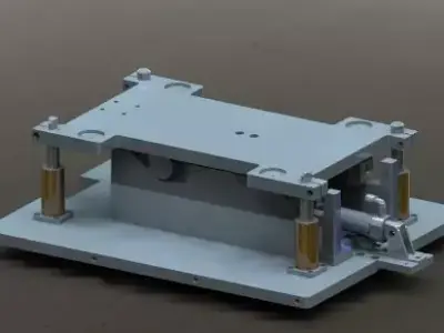 Automatic up and down feeding platform 3D model
