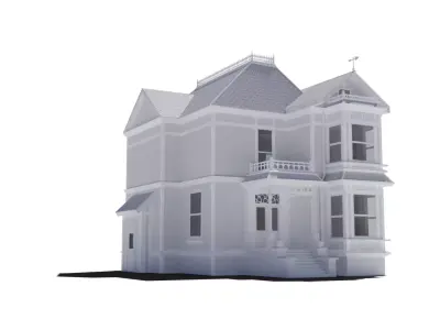 High poly house Free 3D model