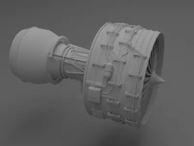 Trent Jet Engine  3D model