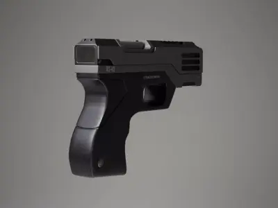Sci-Fi pistol Low-poly 3D model buy