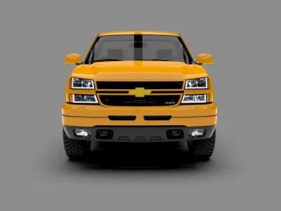 Chevrolet Silverado 2006 Single Cab 3D model