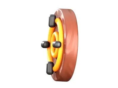 Target Arrow 3D Illustration 3D model