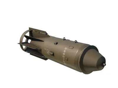 PLAN China air force type 3000-2 3000kg class bomb FAB-3000 3D model