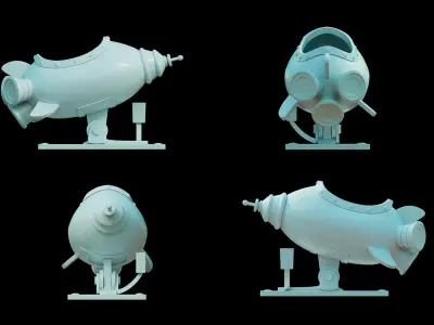 Rocket Lilo y Stitch Low-poly 3D model