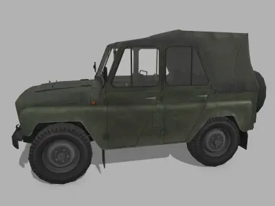 UAZ 3151 Low-poly 3D model