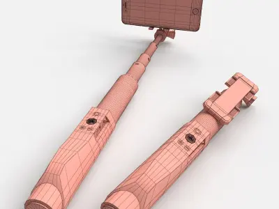 Selfie Stick monopod 3D model 3D model