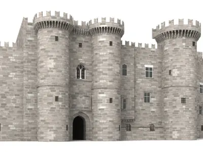 6x world famous castles 3D Model Pack